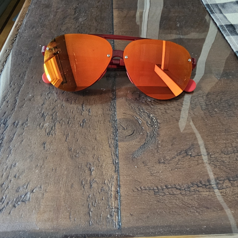 Moncler Red and Orange Sunglasses